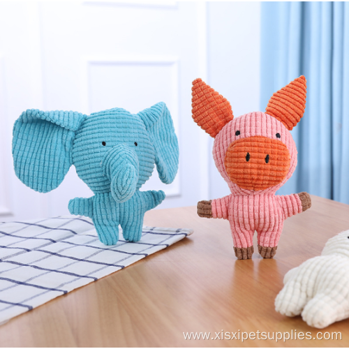 elephant pig rabbit shape stuffed squeaky plush dog
